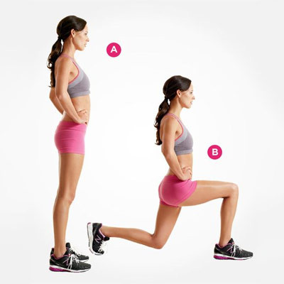 đứng gập đầu gối
