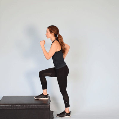 nhấc chân step ups