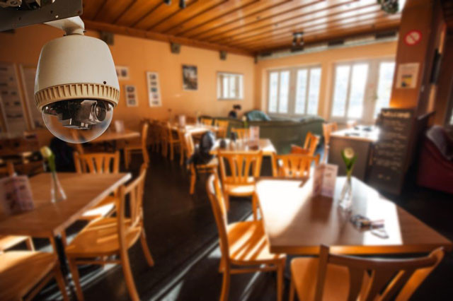 lắp đặt camera để kiểm soát dine dash